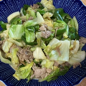 ご飯がすすむ！キャベツと豚肉のみそ炒め